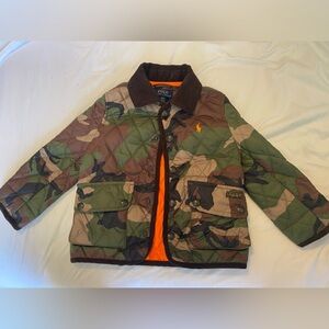 Polo by Ralph Lauren Kids Green Camouflage Puffer Jacket
